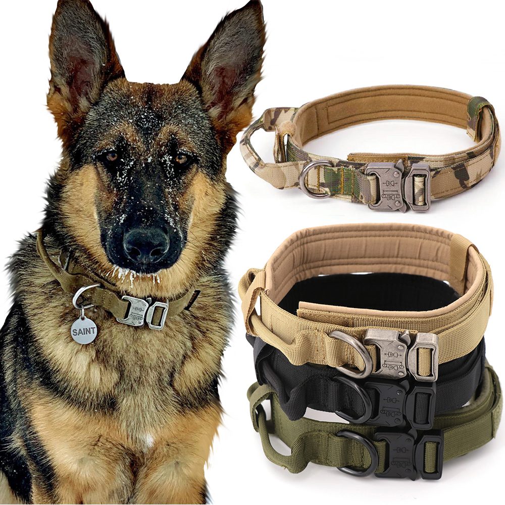 Dog Training Collar Adjustable Tactical Dog Collar And Leash Set Control Handle Dog Training Collar Adjustable Tactical Dog Collar And Leash Set Control Handle