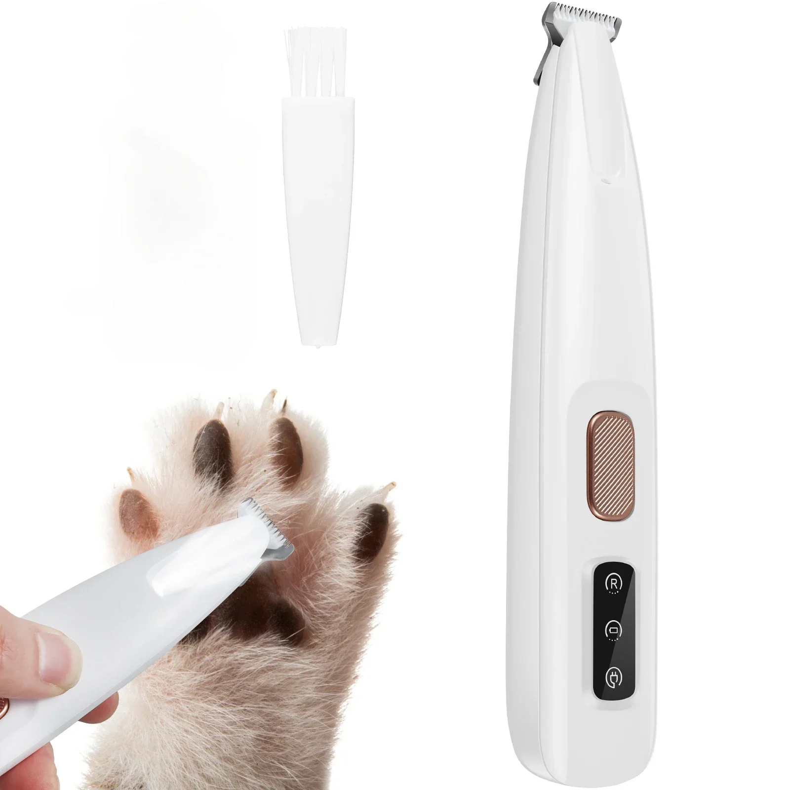 Dog Paw Trimmer with LED Light Fully Waterproof Pet Hair Trimmer with LED Dog Paw Trimmer with LED Light Fully Waterproof Pet Hair Trimmer with LED