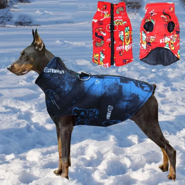 Winter Warm Pet Coat Jacket for Medium Large Dogs Waterproof