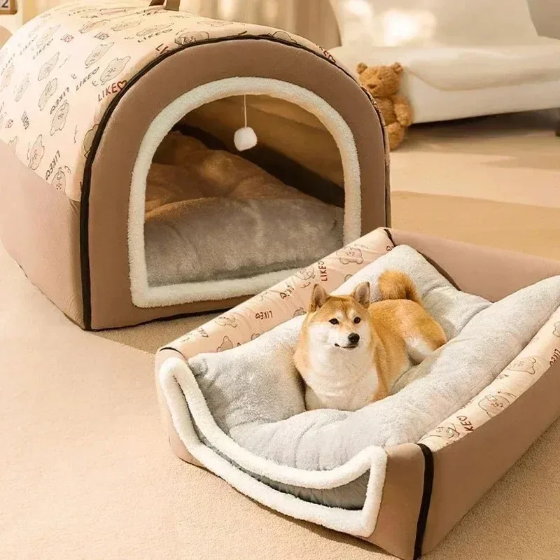 Big Dog Kennel Warm Winter Dog House Mat Detachable Washable Big Dog Kennel Warm Winter Dog House Mat Detachable Washable