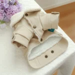 Waterproof Dog Coat Snow Winter Leather Outfit For Small Medium Animal - Image 4