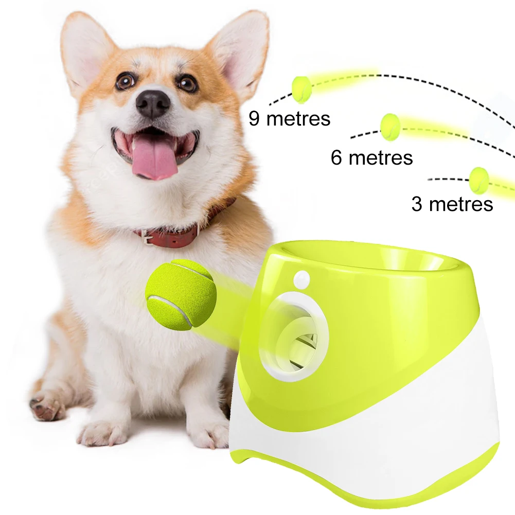 Pet Prime Automatic Dog Ball Thrower Launcher Interative Dog Fetch Machine Pet Prime Automatic Dog Ball Thrower Launcher Interative Dog Fetch Machine